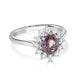 1.30ct Sapphire Rings with 0.33tct diamonids set in 14KT white gold