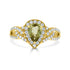 1.12ct Sapphire Rings with 0.54tct diamonds set in 14KT yellow gold