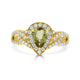 1.12ct Sapphire Rings with 0.54tct diamonds set in 14KT yellow gold