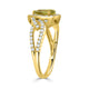 1.12ct Sapphire Rings with 0.54tct diamonds set in 14KT yellow gold