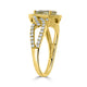 0.93ct Sapphire Rings with 0.54tct diamonds set in 14KT yellow gold