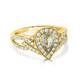 0.93ct Sapphire Rings with 0.54tct diamonds set in 14KT yellow gold