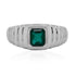1.01ct Emerald ring set in 14K white gold