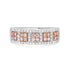 0.24 Pink Diamond Rings with 0.33tct Diamond set in 14K White Gold
