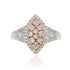 0.51ct Pink Diamonds With 0.25tct Diamonds Set In 18kt Two Tone Gold