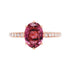 1.92ct Tourmaline Ring With 0.23tct Diamonds In 14K Rose Gold