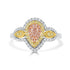 0.62tct  Diamonds ring with 0.13tct diamonds set in 14kt two tone gold