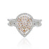 0.09tct Pink Diamond Ring With 0.08tct Diamonds Set In 18kt Two Tone Gold