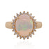 2.48ct Opal ring with 0.26tct diamonds set in 14K yellow gold