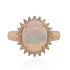 2.48ct Opal ring with 0.26tct diamonds set in 14K yellow gold