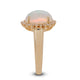 2.48ct Opal ring with 0.26tct diamonds set in 14K yellow gold