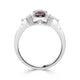 1.58ct Sapphire Rings with 0.24tct diamonds set in 14KT white gold