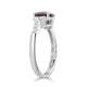 1.58ct Sapphire Rings with 0.24tct diamonds set in 14KT white gold