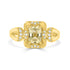 0.98ct Sapphire Rings with 0.10tct diamonds set in 14KT yellow gold
