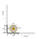 0.24ct Orange Diamond ring with 0.88tct diamond accents set in 14K two tone gold