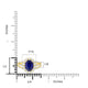 1.87ct Sapphire Ring with 0.76tct Diamonds set in 14K Yellow Gold