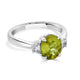 2.19ct Spehen ring with 0.33tct diamonds set in 18K white gold