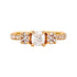 0.56ct Radiant Diamond Ring With 0.42tct Diamond Accents In 14K Yellow Gold