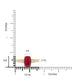1.67ct Rubellite ring with 0.29tct diamonds set in 14kt yellow gold