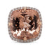 24.15Ct Morganite Ring With 0.87Tct Diamond Halo In 14K White Gold