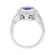 4.84Ct Marquise Tanzanite Ring With 0.69Tct Diamonds In 14K White Gold