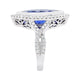 4.84Ct Marquise Tanzanite Ring With 0.69Tct Diamonds In 14K White Gold
