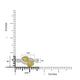 0.29tct Yellow Diamond ring with 0.54tct diamond accent set in 18K two tone gold