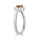 0.59Ct Ruby Ring With 0.06Tct Diamonds Set In 18K Two Tone Gold