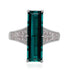 4.65ct Tourmaline ring with 0.29ct diamonds set in 14K white gold