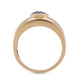 1.49ct Sapphire ring with 0.05tct diamonds set in 14K yellow gold