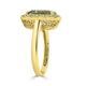 3.03ct Aquamarine ring with 0.23ct diamonds set in 14K yellow gold