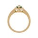 1.07Ct Tsavorite With 0.10Tct Diamond Halo In 14Kt Yellow Gold Ring