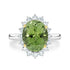 4.48ct Paraiba Rings with 0.65tct diamonds set in 18KT two tone gold