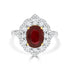 3.02ct Ruby Ring with 0.7tct Diamonds set in 18K Two Tone Gold