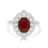 3.02ct Ruby Ring with 0.7tct Diamonds set in 18K Two Tone Gold