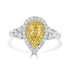 0.51ct  Diamond Rings with 0.82tct Diamond set in 14K White Gold