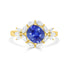 1.75ct Sapphire Ring with 0.62tct Diamonds set in 14K Yellow Gold