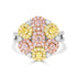 0.41tct Pink Diamond Ring with 1.36tct Diamond set in 14K Two Tone gold