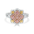 0.36ct Pink Diamond Ring with 0.61ct Diamonds set in 14K Two Tone