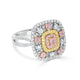 0.51ct Pink Diamond Ring with 1.03ct Diamonds set in 14K Two Tone
