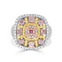 1.27ct Pink Diamond Ring with 1.54ct Diamonds set in 14K Two Tone
