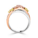 0.28ct Pink Diamond Ring with 0.86ct Diamonds set in 14K Two Tone