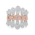 0.54tct Pink Diamond Ring with 0.9tct Diamonds set in 14K Two Tone gold