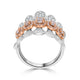 0.54tct Pink Diamond Ring with 0.9tct Diamonds set in 14K Two Tone gold