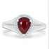 1.16Ct Ruby Ring With 0.17Tct Diamonds Set In 14K White Gold