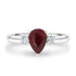 2Ct Ruby Ring With 0.16Tct Diamonds Set In 18K White Gold