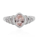 1.10Ct Sapphire Ring With 0.35Tct Diamonds In 14K White Gold