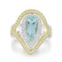 1.69ct Paraiba Rings with 0.66tct diamonds set in 18KT two tone gold