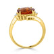 2.22 Citrine Rings with 0.03tct Diamond set in 14K Yellow Gold
