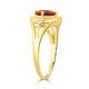 1.12ct Citrine Rings with 0.04tct Diamond set in 14K Yellow Gold